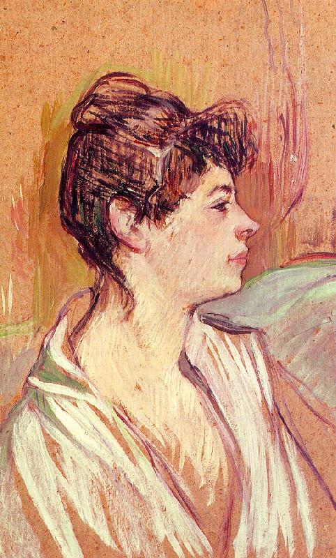  Henri  Toulouse-Lautrec Portrait of Marcelle Norge oil painting art